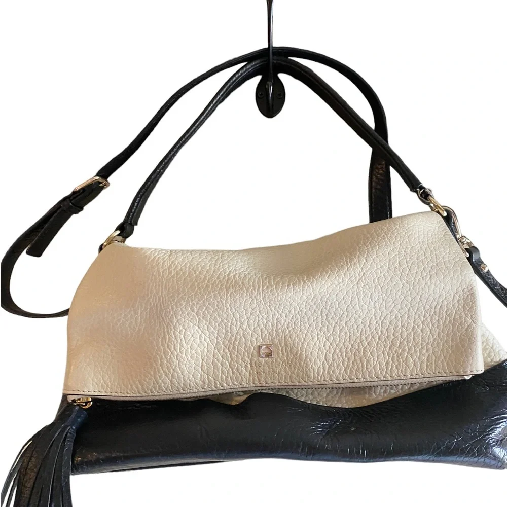 Kate Spade New York| Buttermilk & Black Carmen Southport Avenue Leather